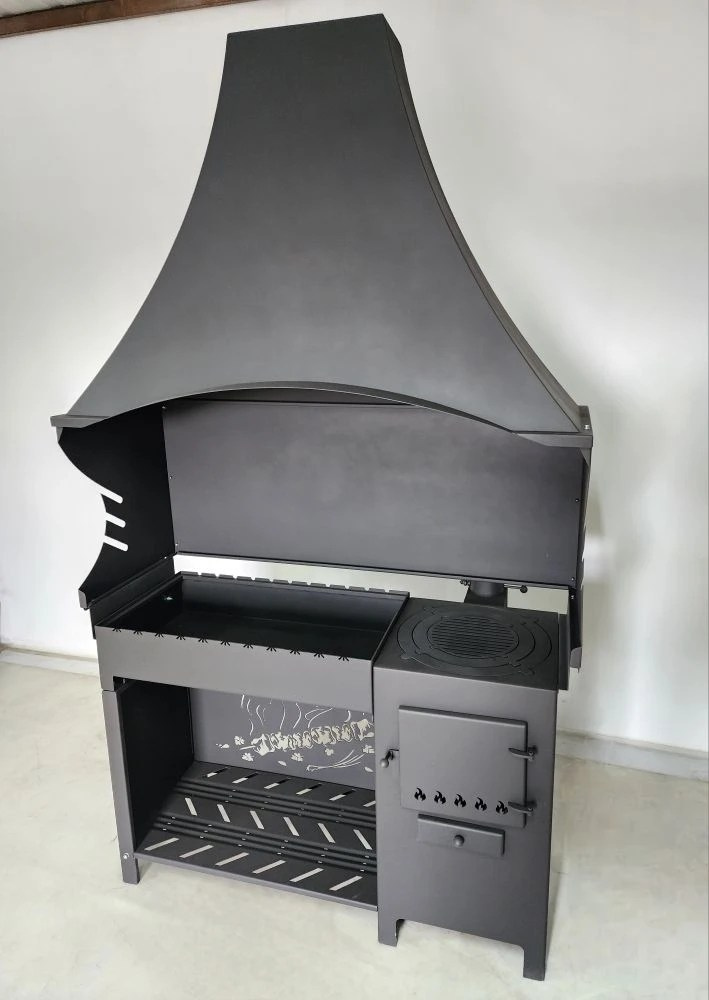«Джета с вытяжным зонтом и функцией смокер. Купить / заказать мангал для дома в Краснодаре от производителя «Дарбин»