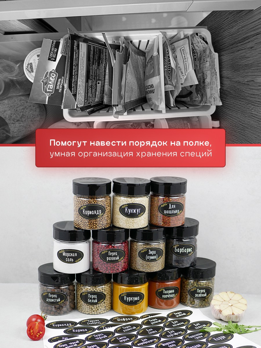 Баночки для специй. Разработка фирменного стиля, брендбука, логотипа (логобука), инфографика для маркетплейсов, Новосибирск