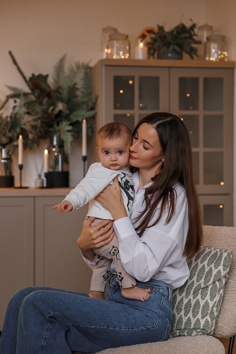 Зимняя фотосессия в студии. Фотограф Олеся Жомер