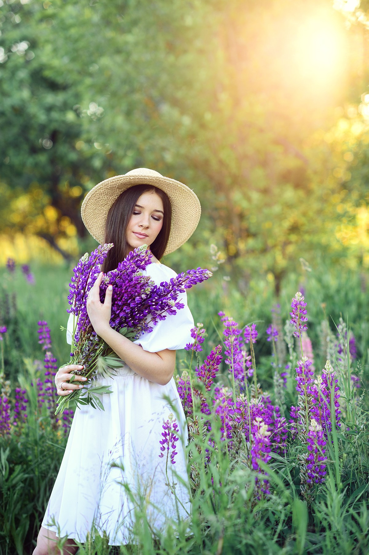 Фотосессия в люпинах. Фотосессии в Москве, женский и семейный фотограф Юлия Михайленко