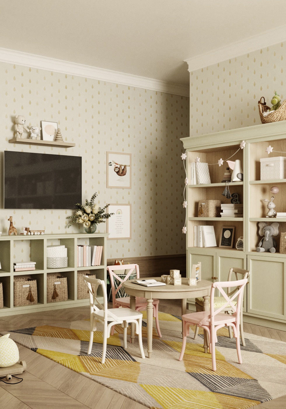 SAVVIN RIVER RESIDENCE KIDS ROOM. Branding and Interiors