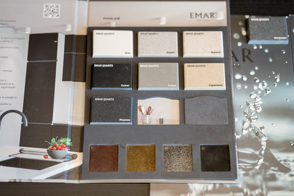 Презентация брендов EMAR и OULIN — производителей кухонных смесителей, моек из нержавеющей стали и кварцевого камня, кухонных аксессуаров. ВУД ТВОРЕЦ мебельная фабрика|ТВОРЕЦ студия мебели