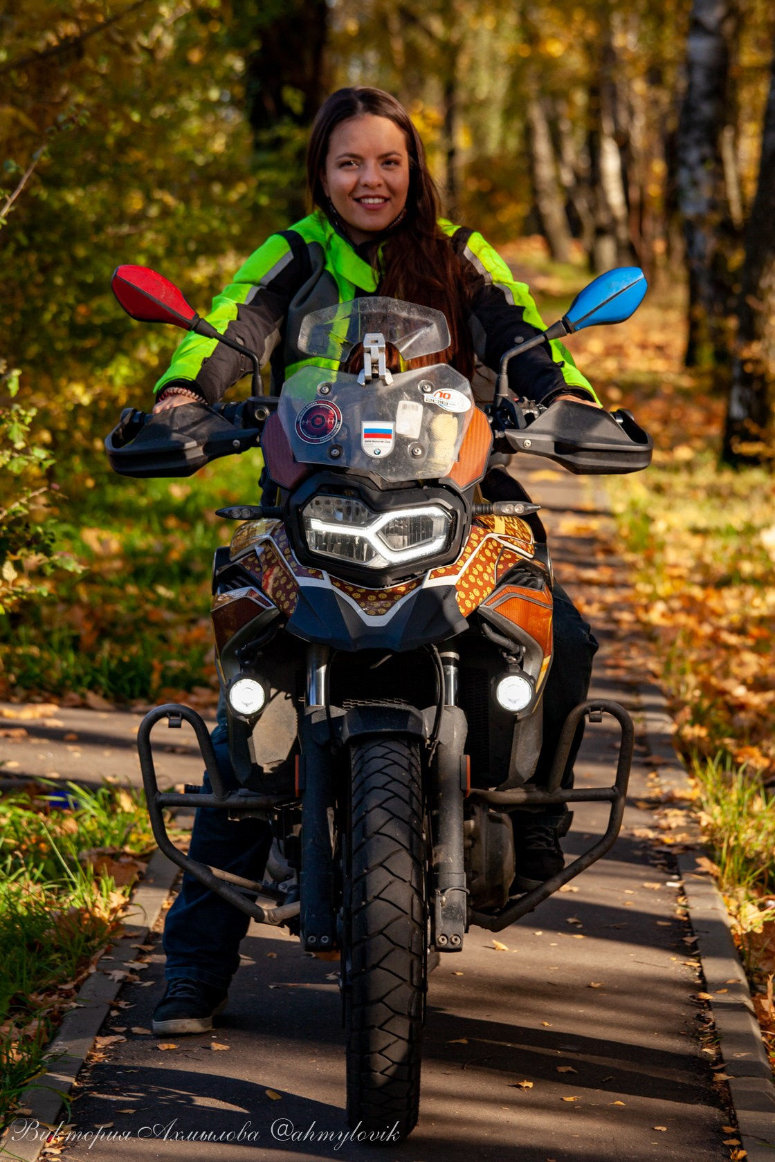 Маша Печенька (BMW GS1200). Виктория Ахмылова. Фотограф в Москве