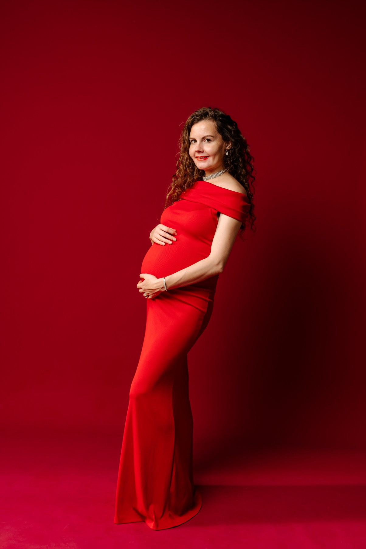 Беременность. В красном. Свадебный и сеейный фотограф в Санкт-Петербурге Елена Худякова
