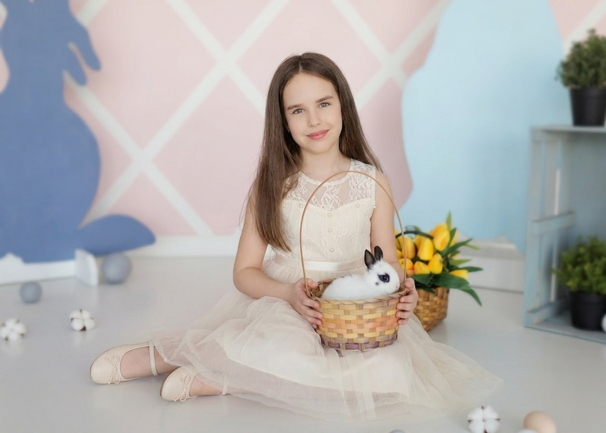💫 Пасхальная фотосессия в балетной студии — семья Ангелины. Семейный и детский фотограф в Москве Юлия
