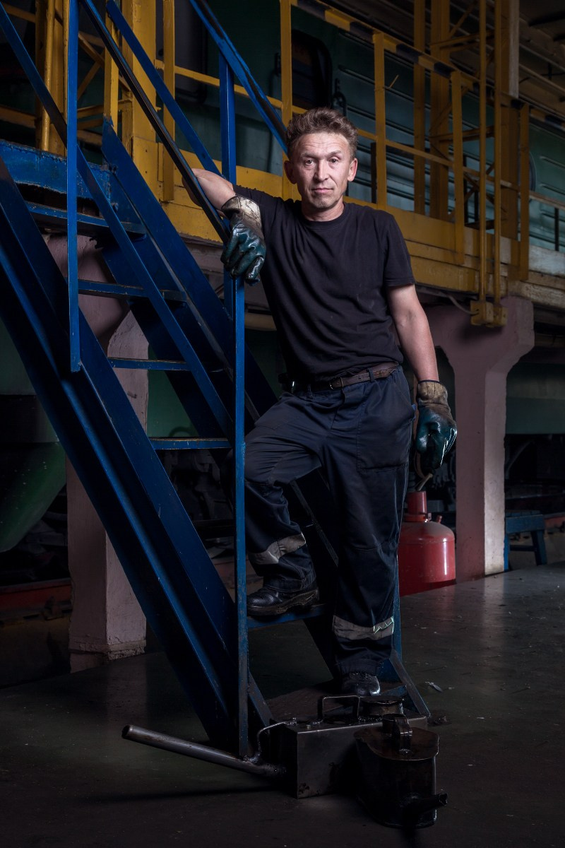 Ярославское локомотивное депо. Портретные фотографы в Москве — Анна и Алексей Бородины