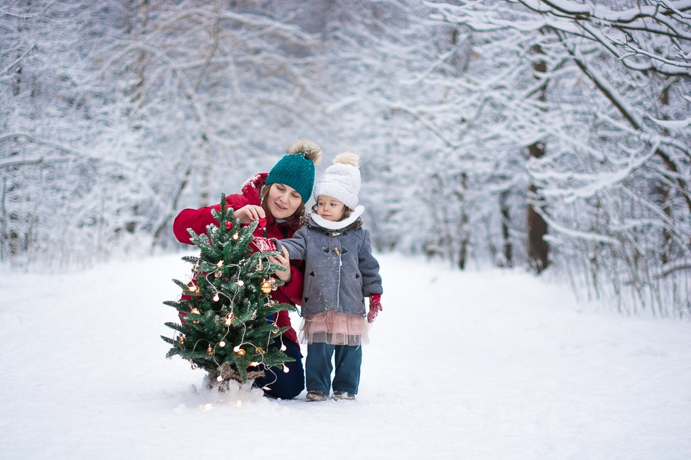 Зима в лесу. Фотосессия беременности — Крылова Натали — Москва