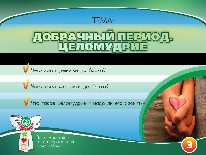 Презентация проекта «Основы счастливой жизни». Фонд Мама