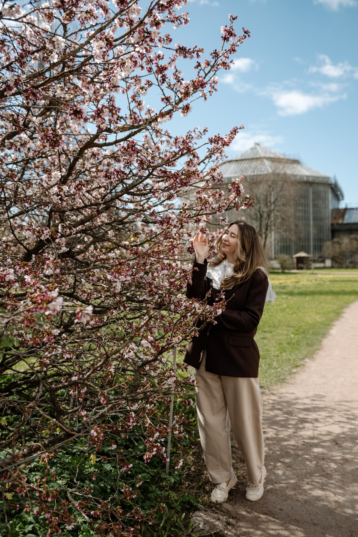 Марина с сакурой. Свадебный и семейный фотограф в Санкт-Петербурге Елена Худякова