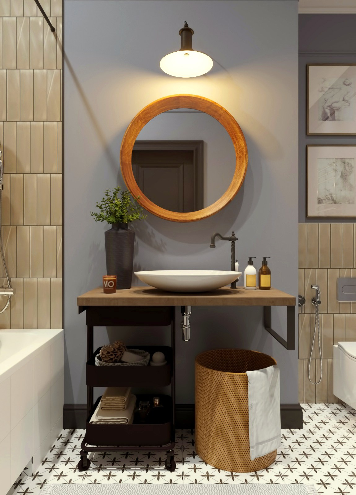 Квартира в Бруклинском стиле. Московская область. 2020 год. Дизайнер интерьера Троилова Арина