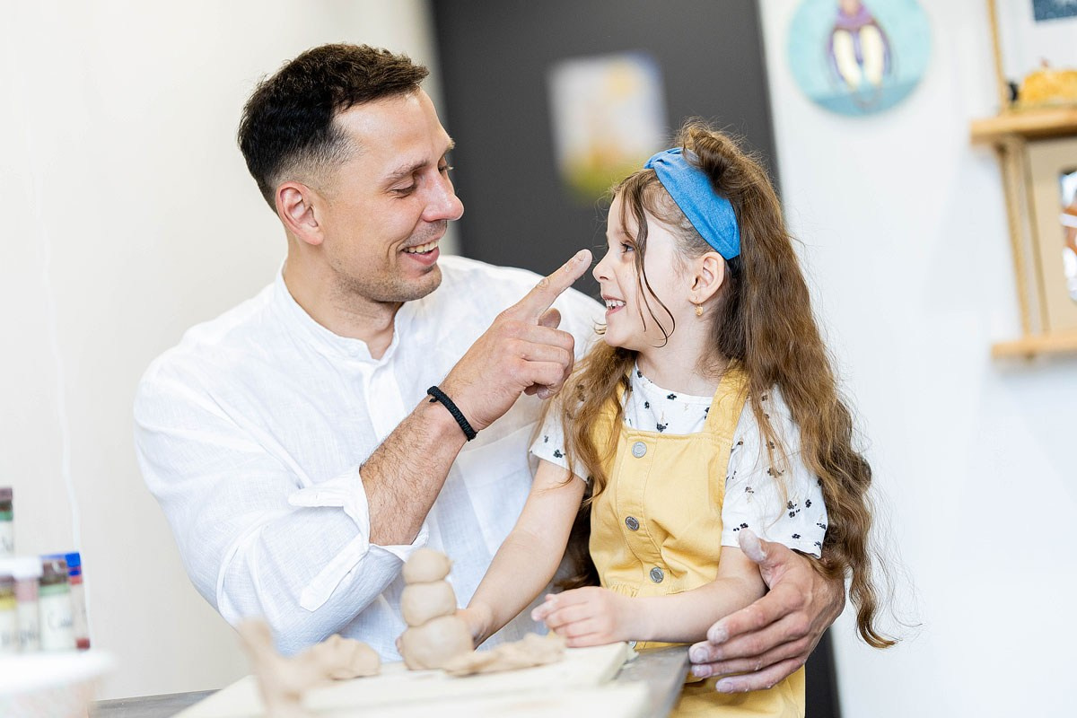 Семейные истории в гончарной мастерской. Детский и семейный фотограф Домодедово