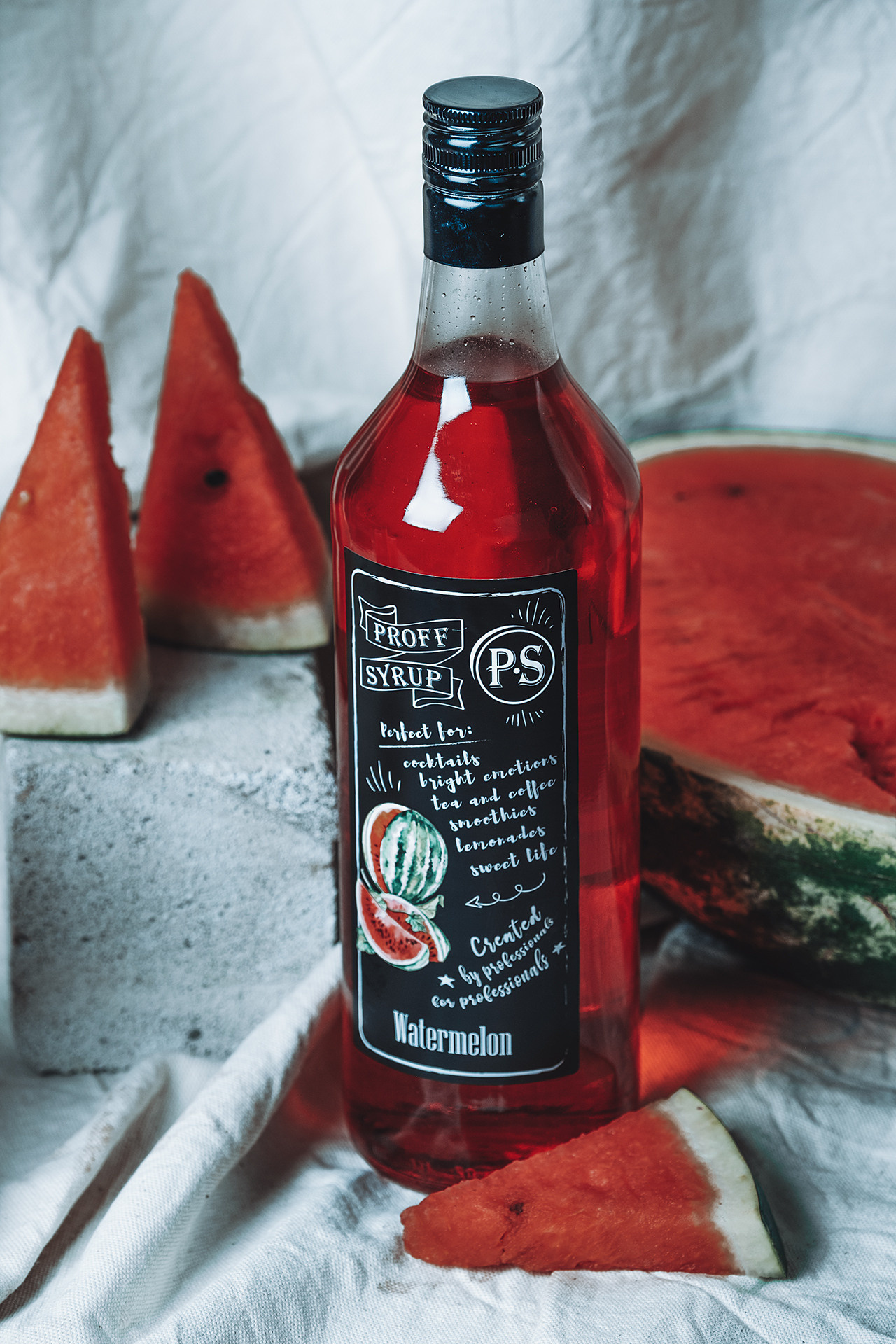 Предметная студийная съемка для московского завода сиропов «Proff Syrup». Фотограф в Крыму, Александра Онищенко, Alexph.ru