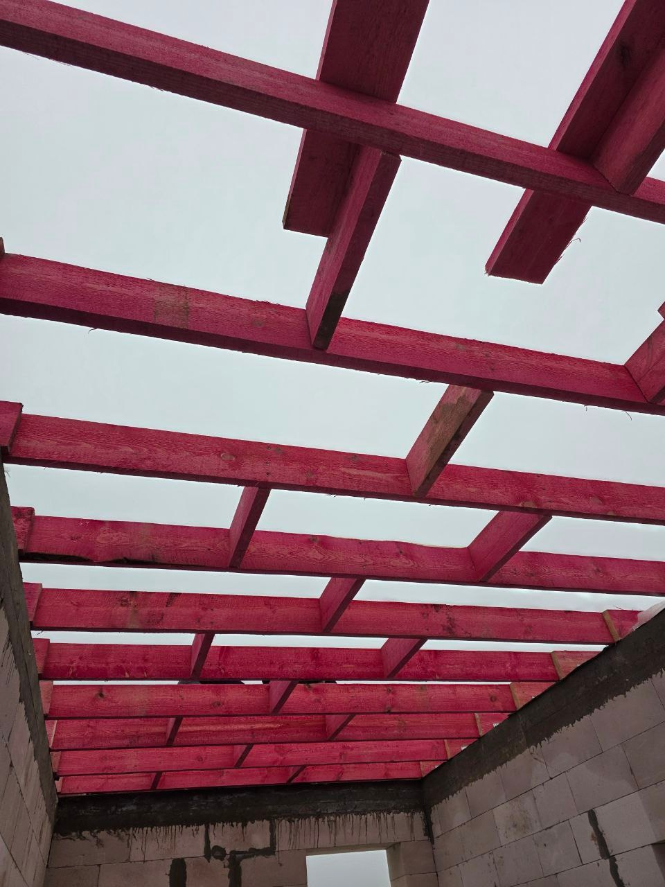 Монтаж деревянного перекрытия