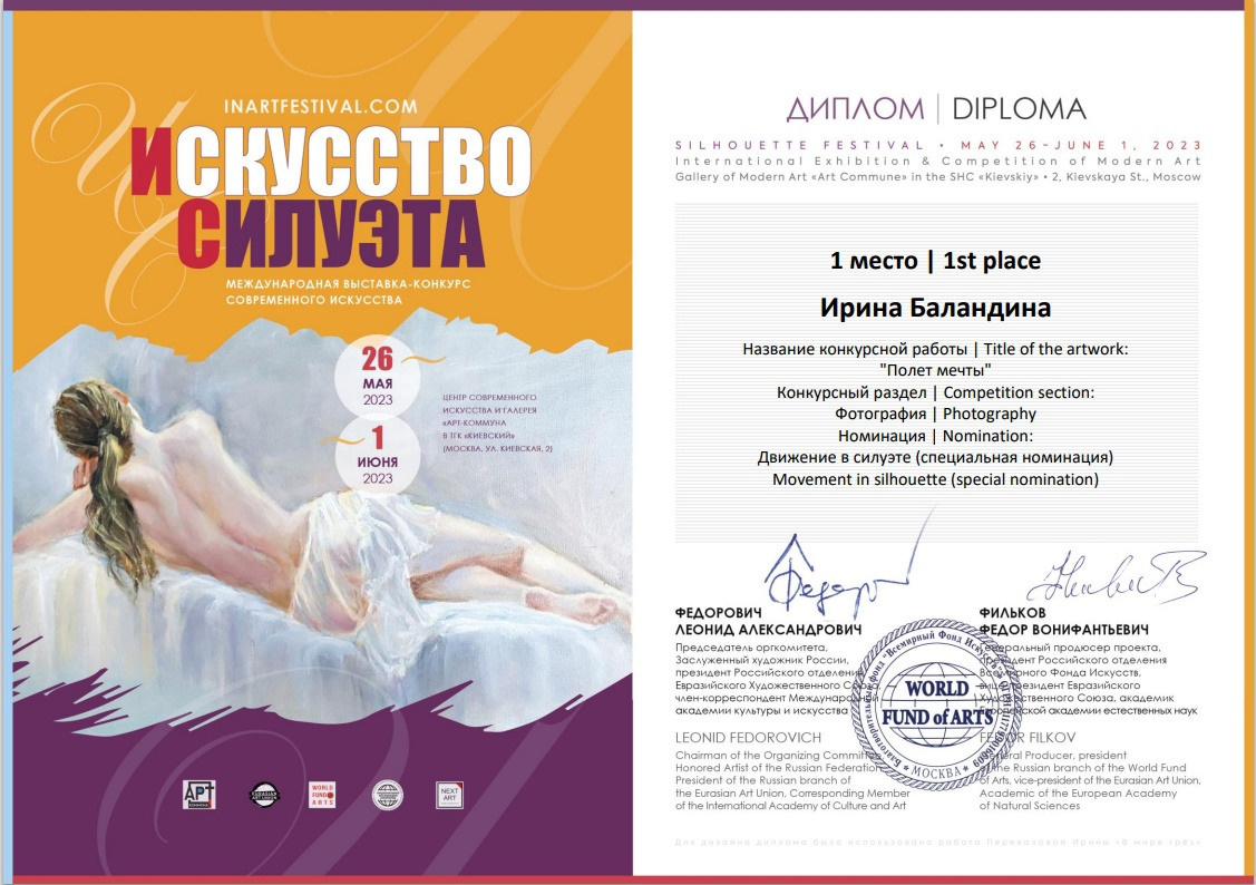 Публикации в журналах, результаты конкурсов. Творческий фотограф Ирина Баландина.  Санкт-Петербург, Мурманск