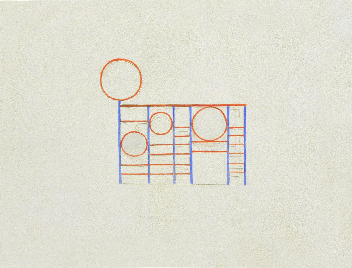 Алексей Жучков Элемент 10. фреска-секко, 38х50. 2017