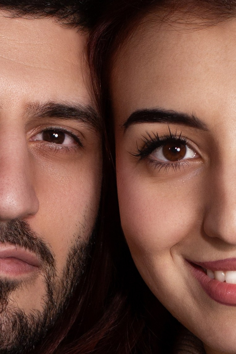 Романтическая фотосессия пары в студии. Фотограф Ставрополь Пятигорск Елизавета Дарина