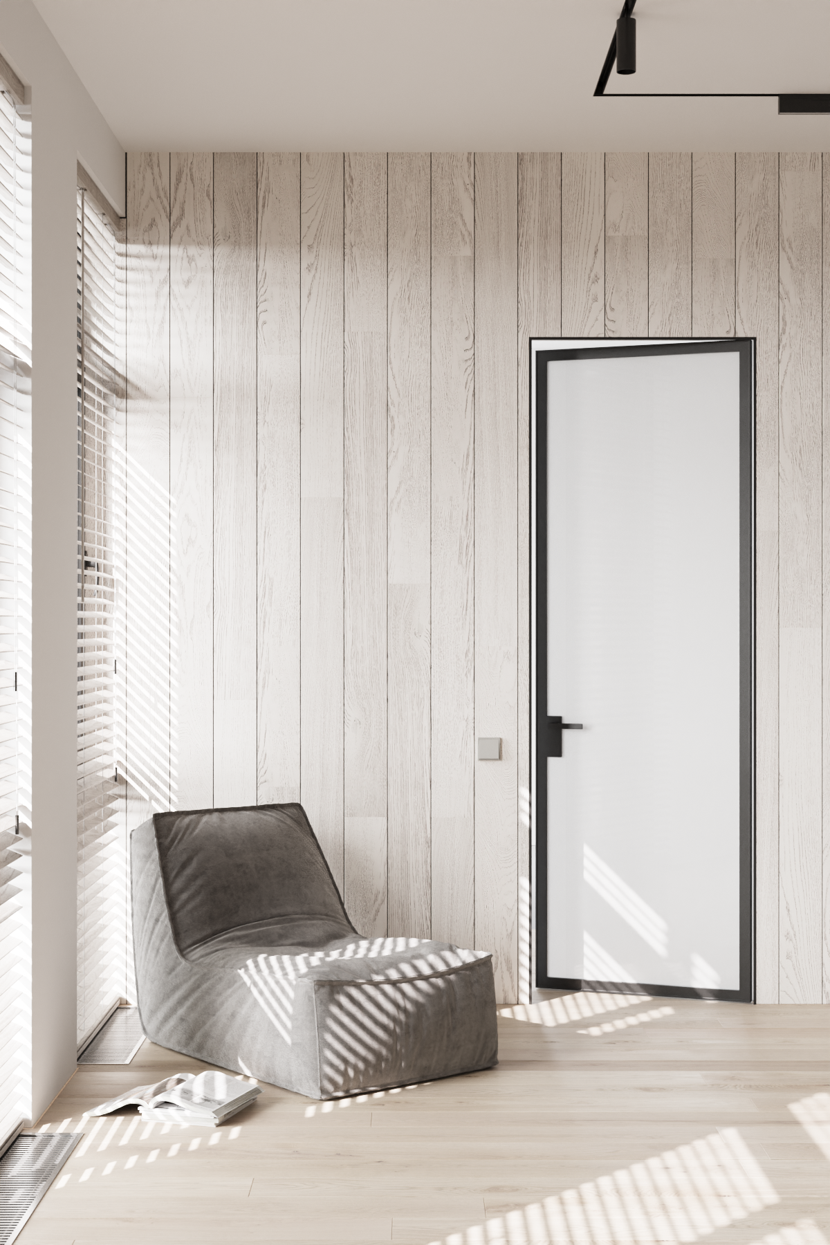 Grey. 3d interior visualizer Anastasia Lasitskaya