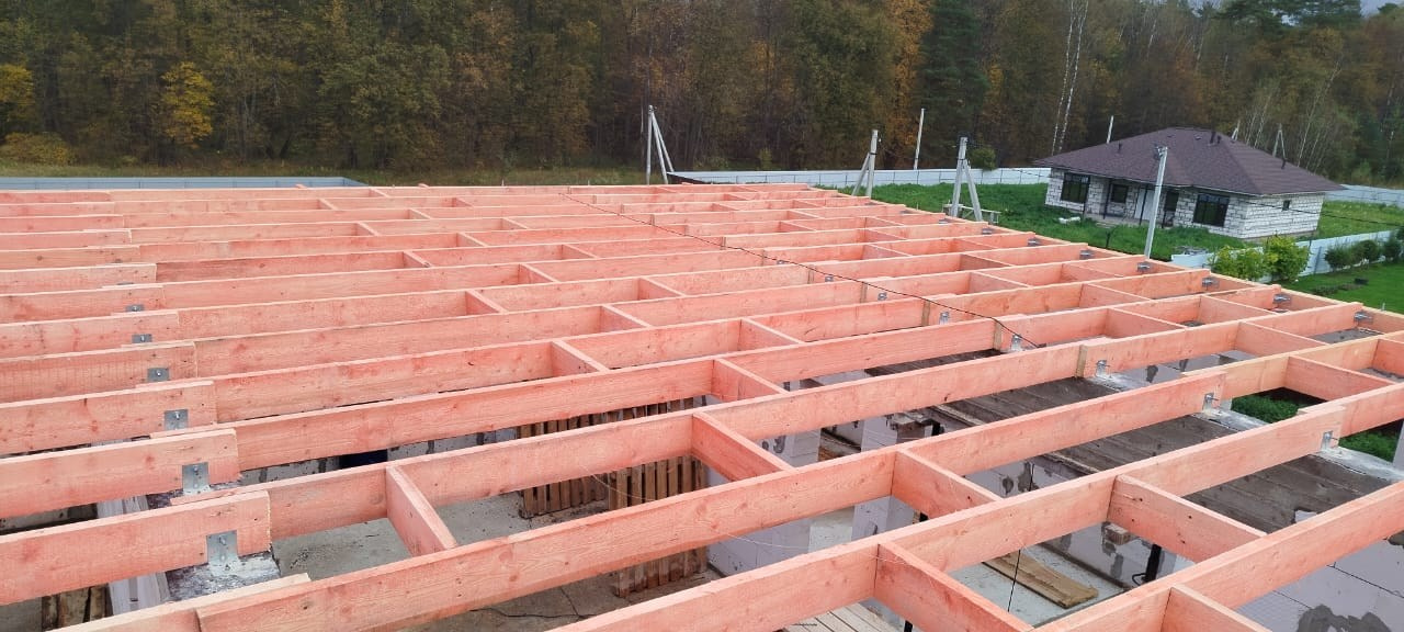 Монтаж стропильной системы