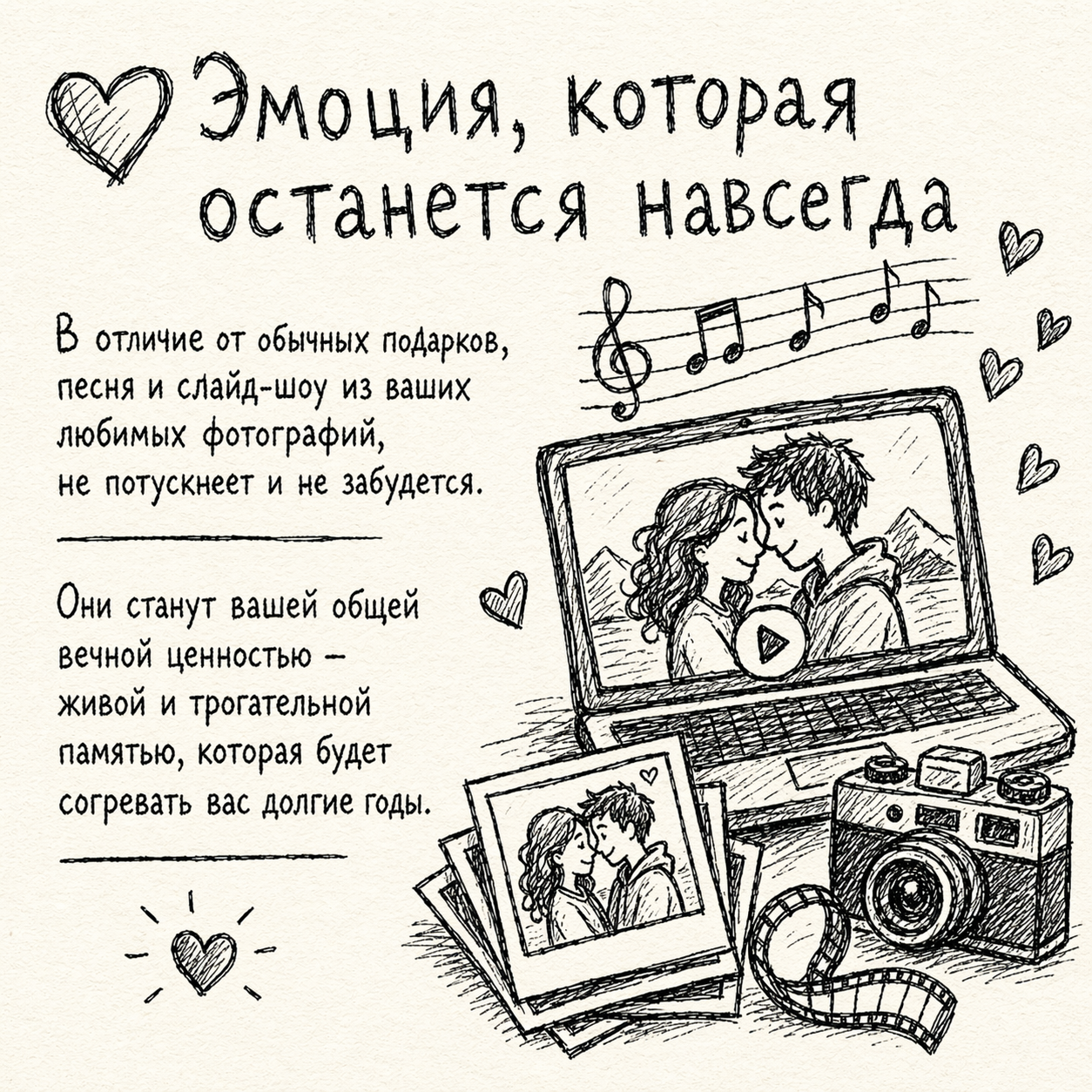 СОЗДАНИЕ АВТОРСКИХ ПЕСЕН / СЛАЙД-ШОУ ИЗ ВАШИХ ФОТОГРАФИЙ / ОЖИВЛЕНИЕ ФОТО