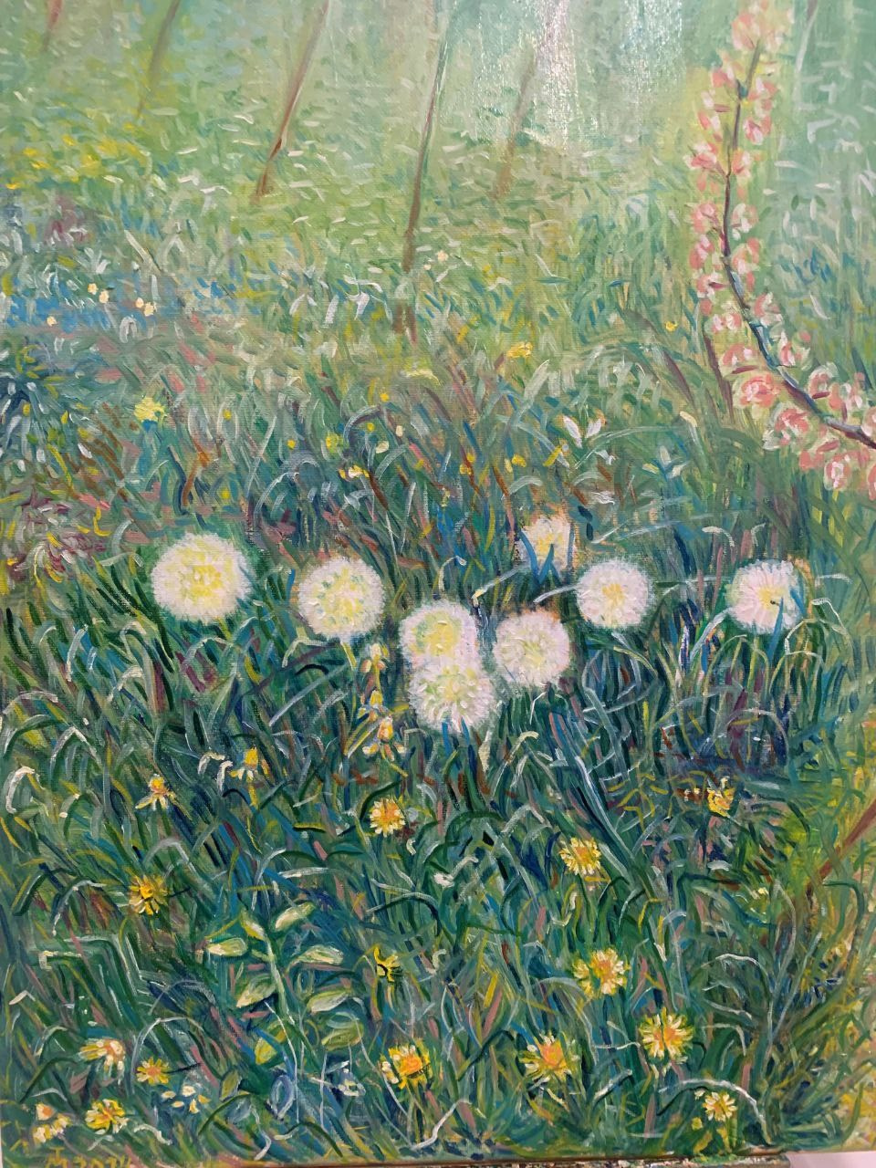 Dandelions 44/50 cm Oil on canvas 2024
