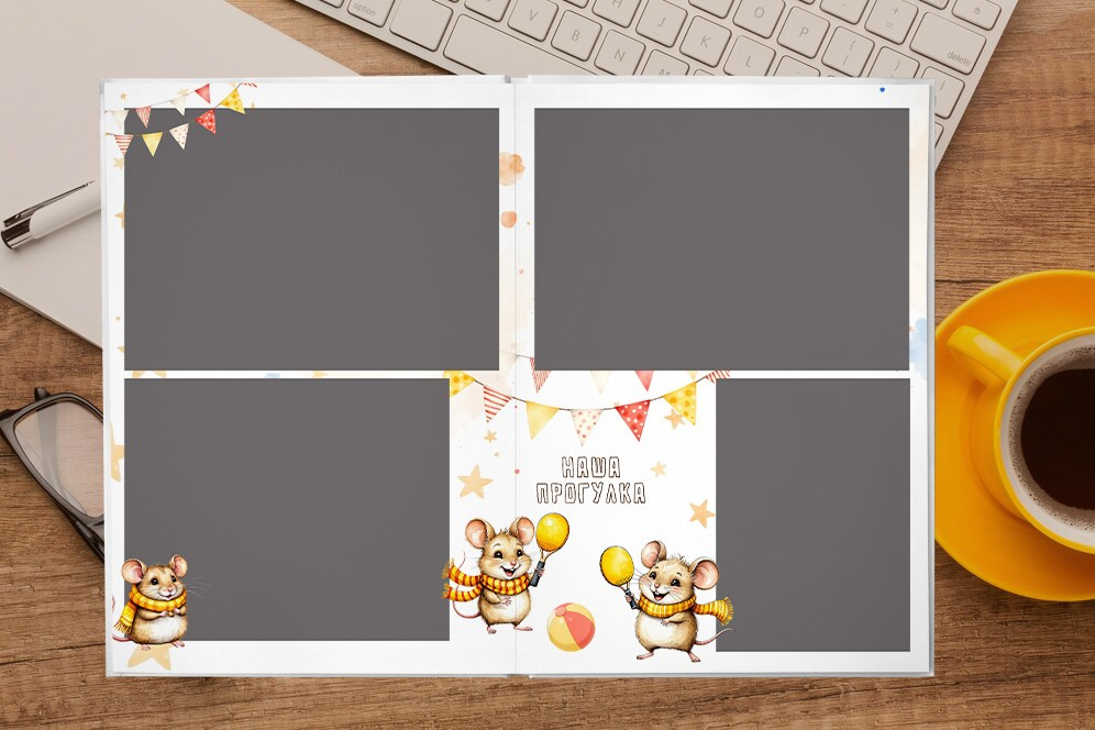 Выпускной альбом для детского сада «МЫШАТА». Medlori fotobook Выпускные альбомы в Липецке Лариса Медведева