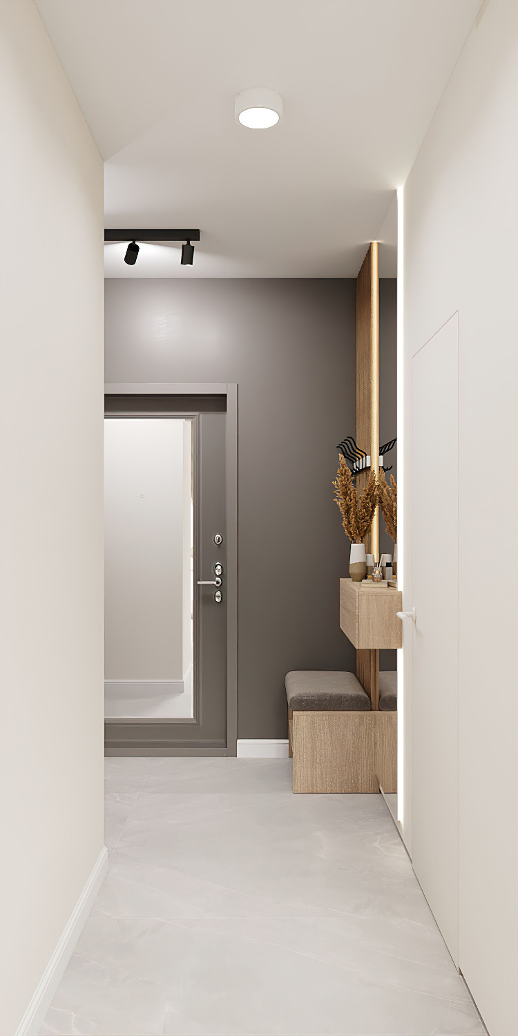 Однушка в стиле современной классики 37 м² г. Москва. Батракова Наталья дизайнер интерьеров Санкт-Петербург Москва Архангель