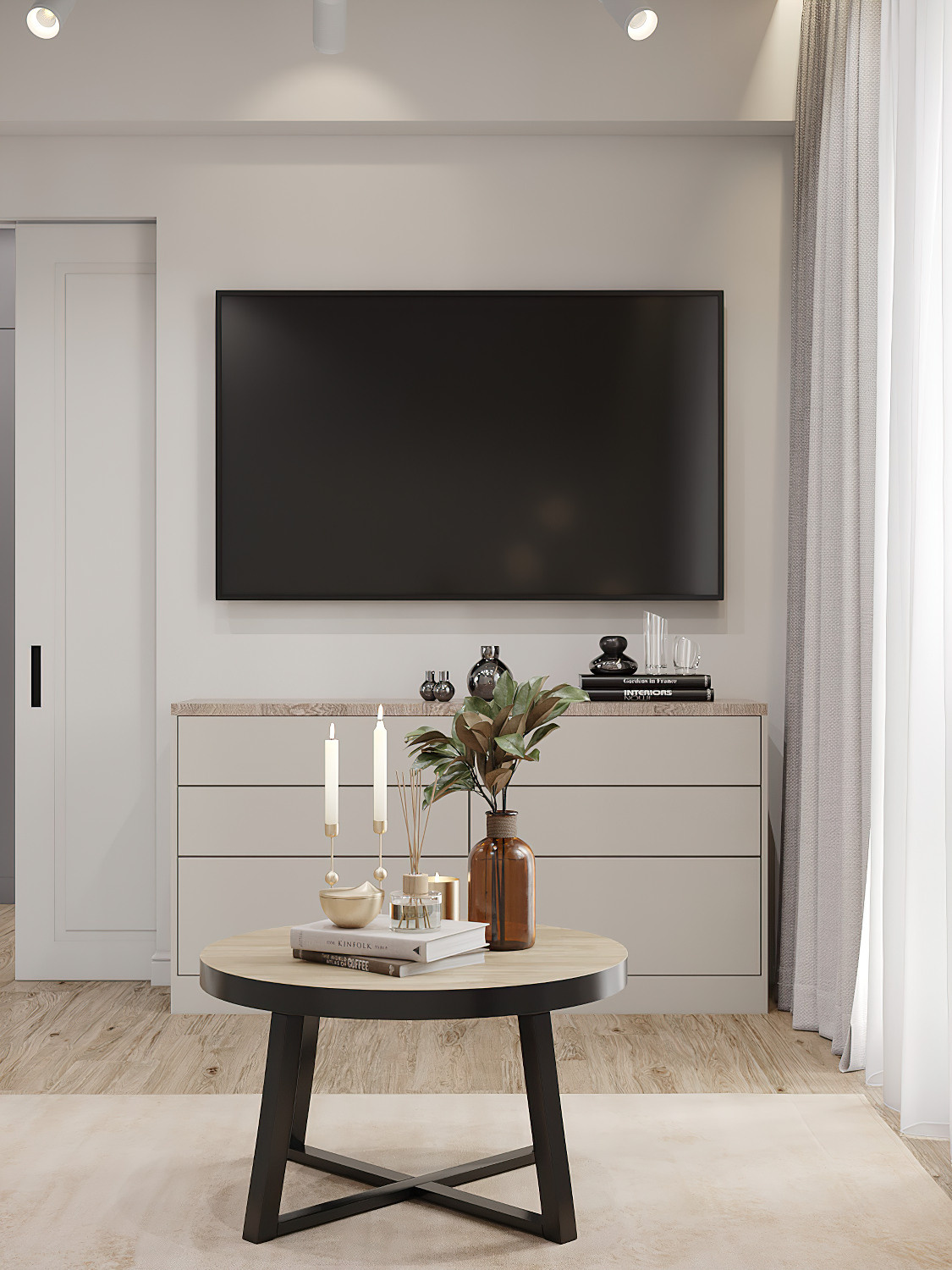 «Сдержанно-яркая» уютная квартира с двумя вариантами цветового решения. Батракова Наталья дизайнер интерьеров Санкт-Петербург Москва Архангель