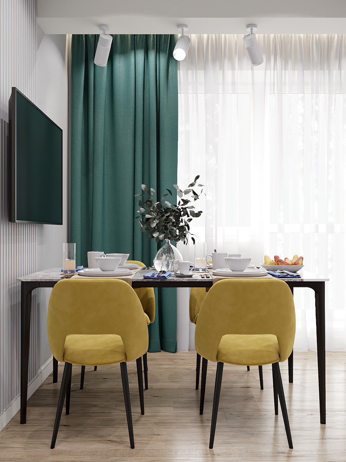 «Сдержанно-яркая» уютная квартира с двумя вариантами цветового решения. Батракова Наталья дизайнер интерьеров Санкт-Петербург Москва Архангель