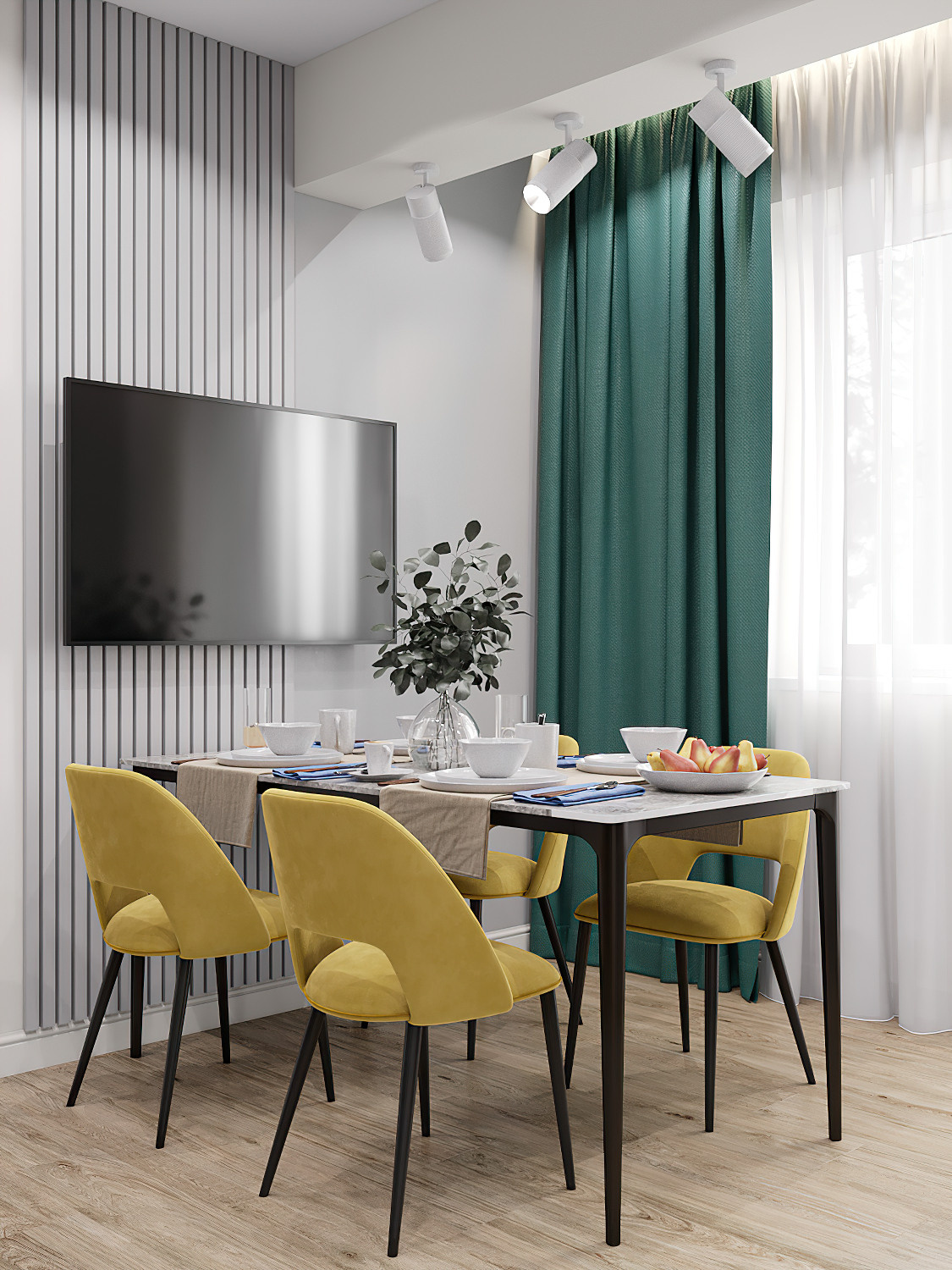 «Сдержанно-яркая» уютная квартира с двумя вариантами цветового решения. Батракова Наталья дизайнер интерьеров Санкт-Петербург Москва Архангель