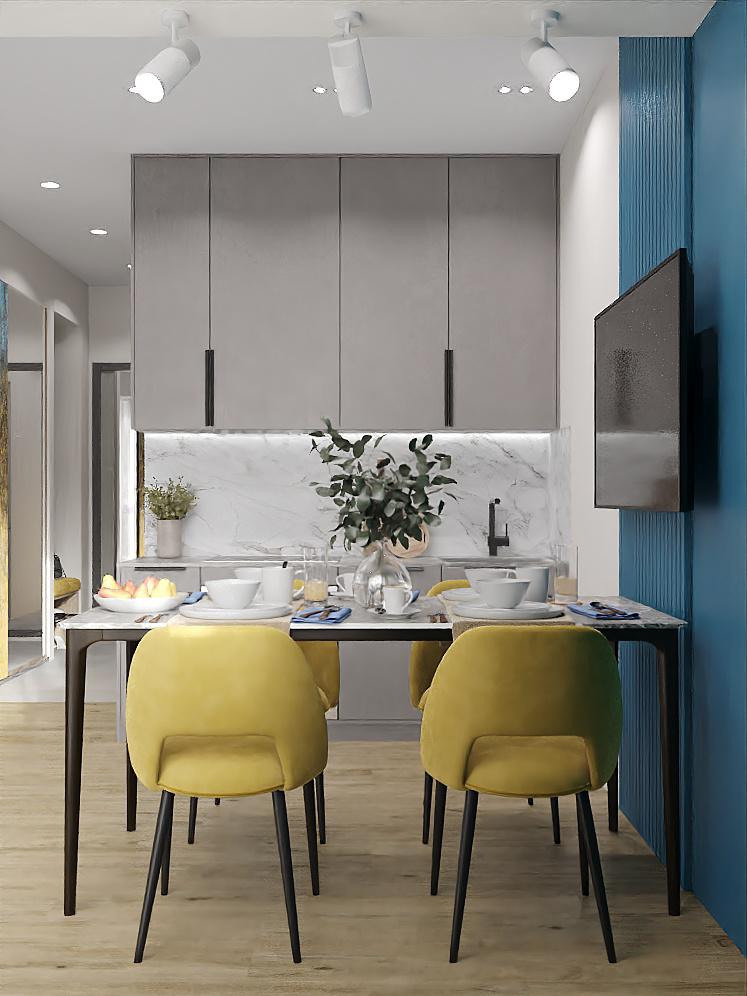 «Сдержанно-яркая» уютная квартира с двумя вариантами цветового решения. Батракова Наталья дизайнер интерьеров Санкт-Петербург Москва Архангель