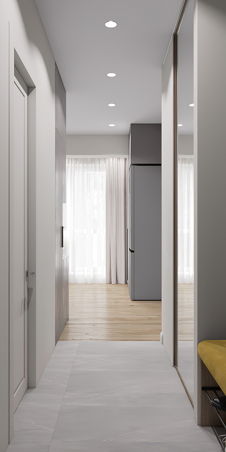 «Сдержанно-яркая» уютная квартира с двумя вариантами цветового решения. Батракова Наталья дизайнер интерьеров Санкт-Петербург Москва Архангель