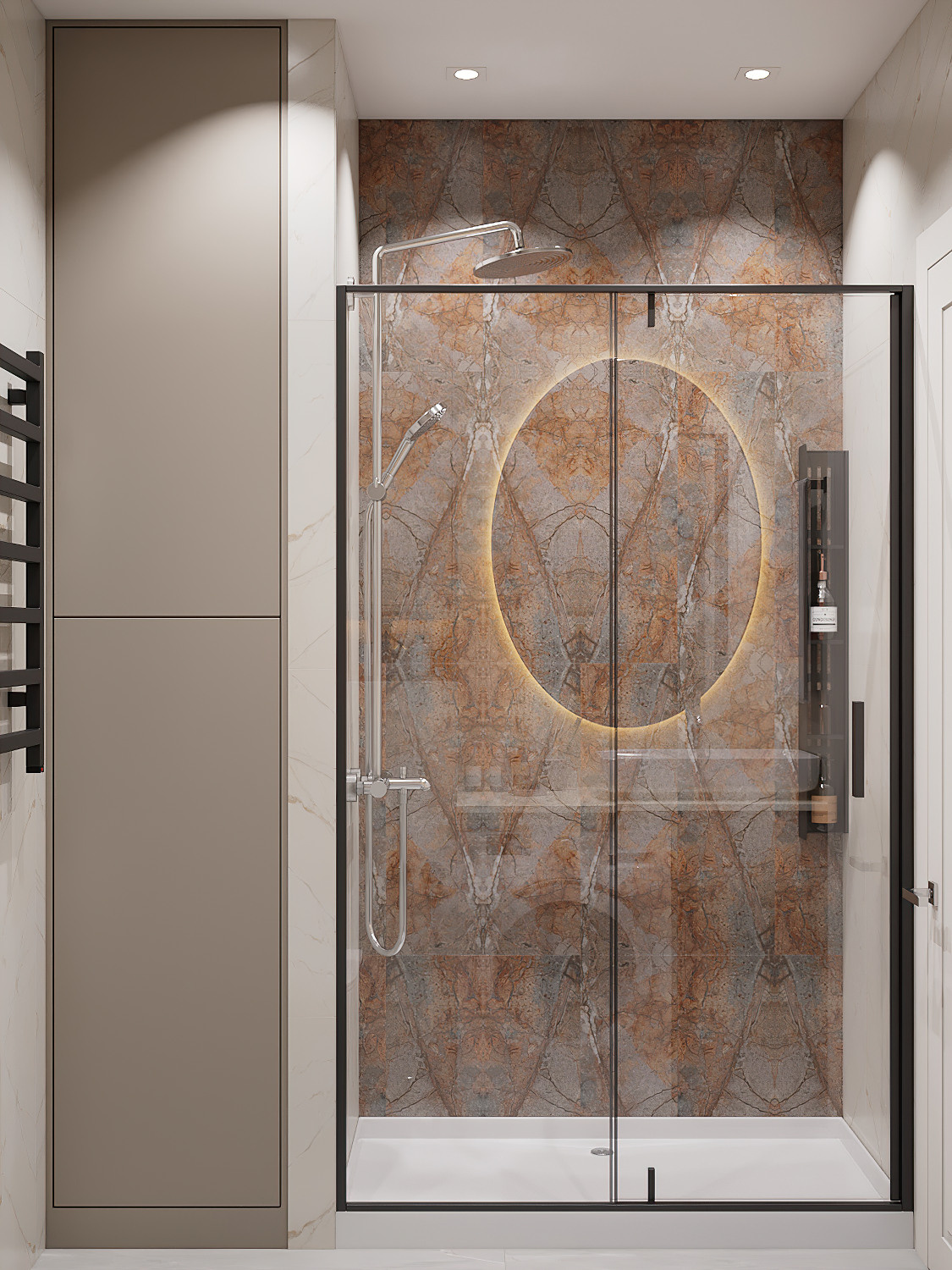 «Сдержанно-яркая» уютная квартира с двумя вариантами цветового решения. Батракова Наталья дизайнер интерьеров Санкт-Петербург Москва Архангель