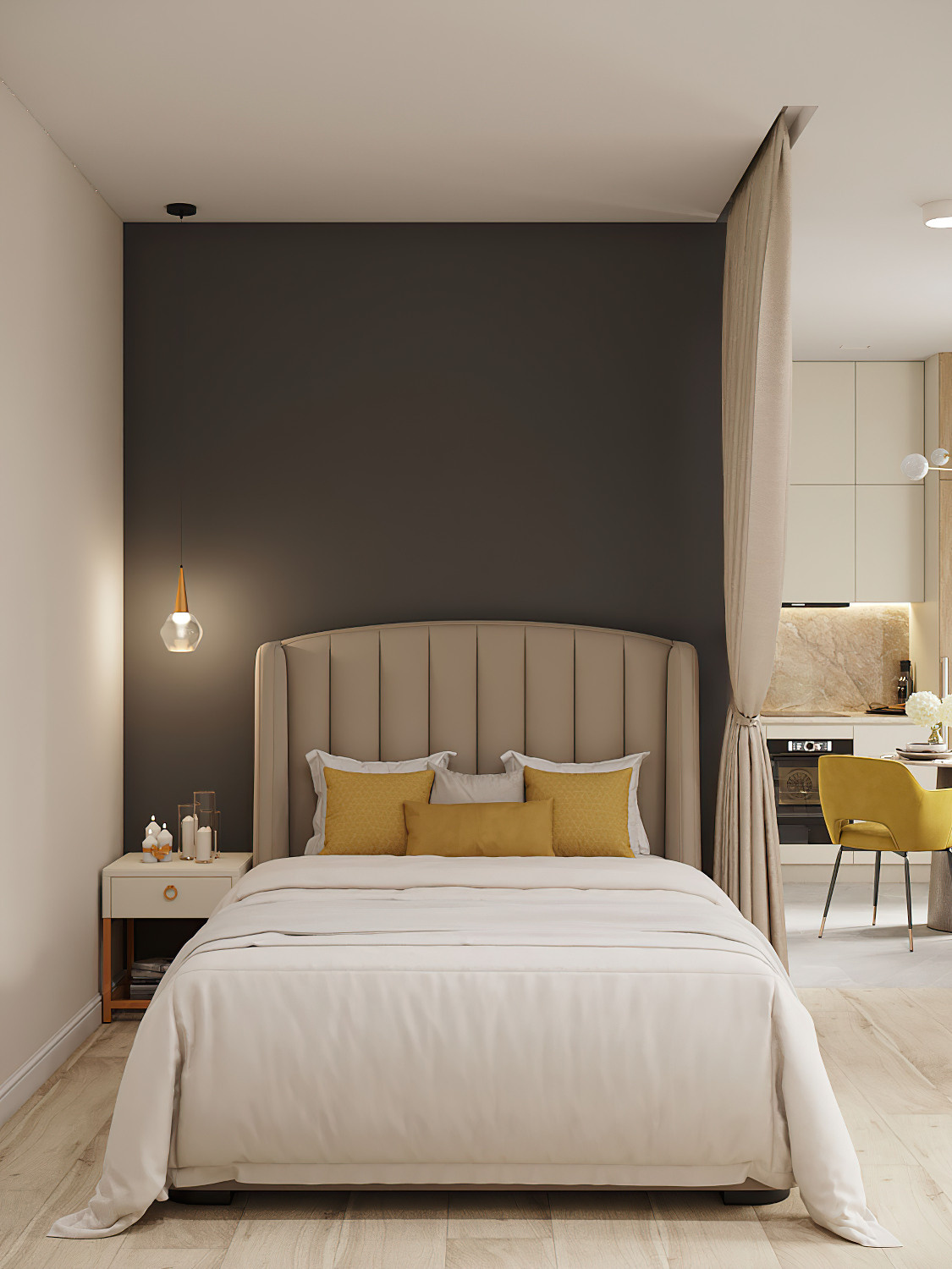 Однушка в стиле современной классики 37 м² г. Москва. Батракова Наталья дизайнер интерьеров Санкт-Петербург Москва Архангель