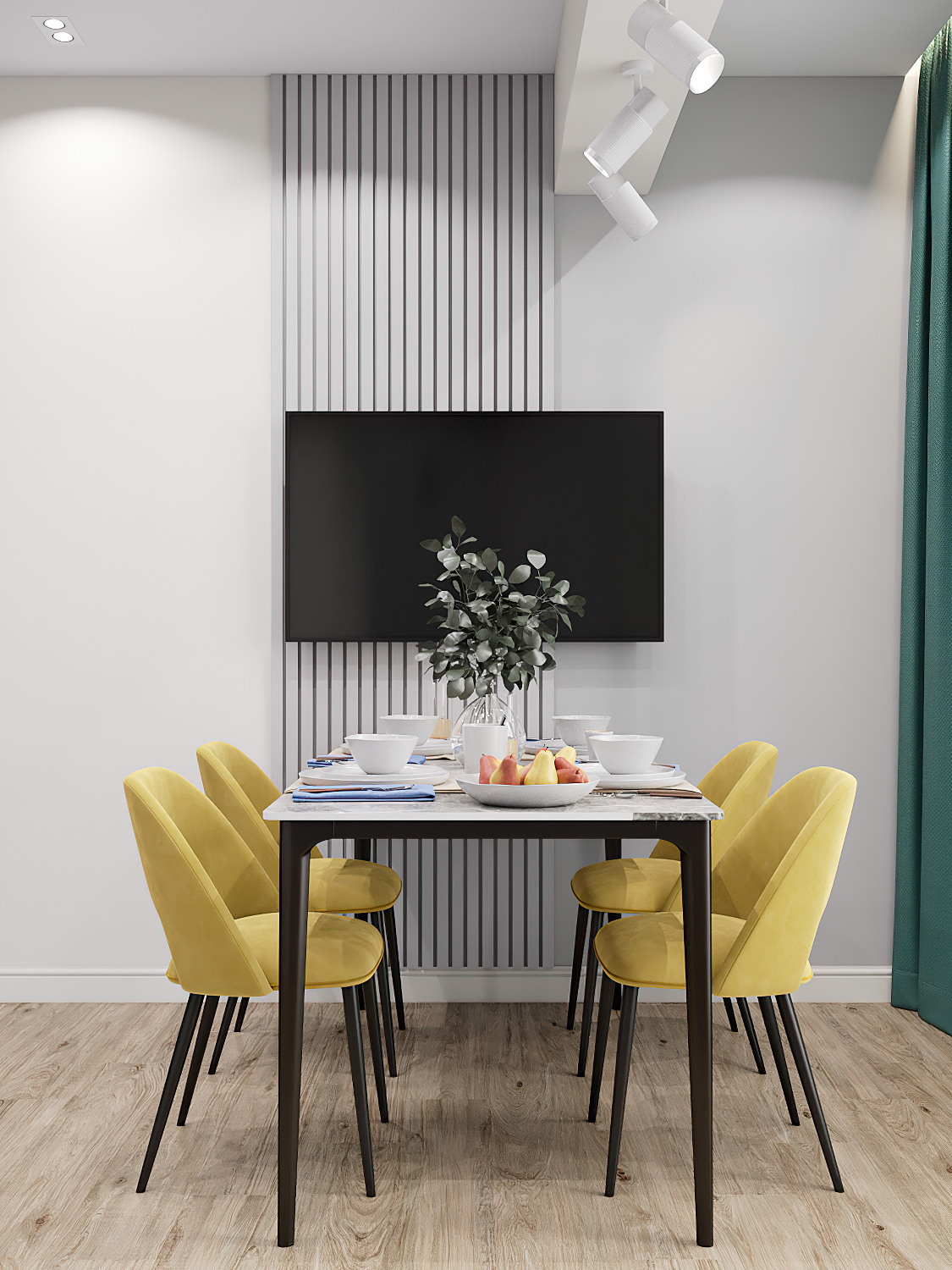 «Сдержанно-яркая» уютная квартира с двумя вариантами цветового решения. Батракова Наталья дизайнер интерьеров Санкт-Петербург Москва Архангель