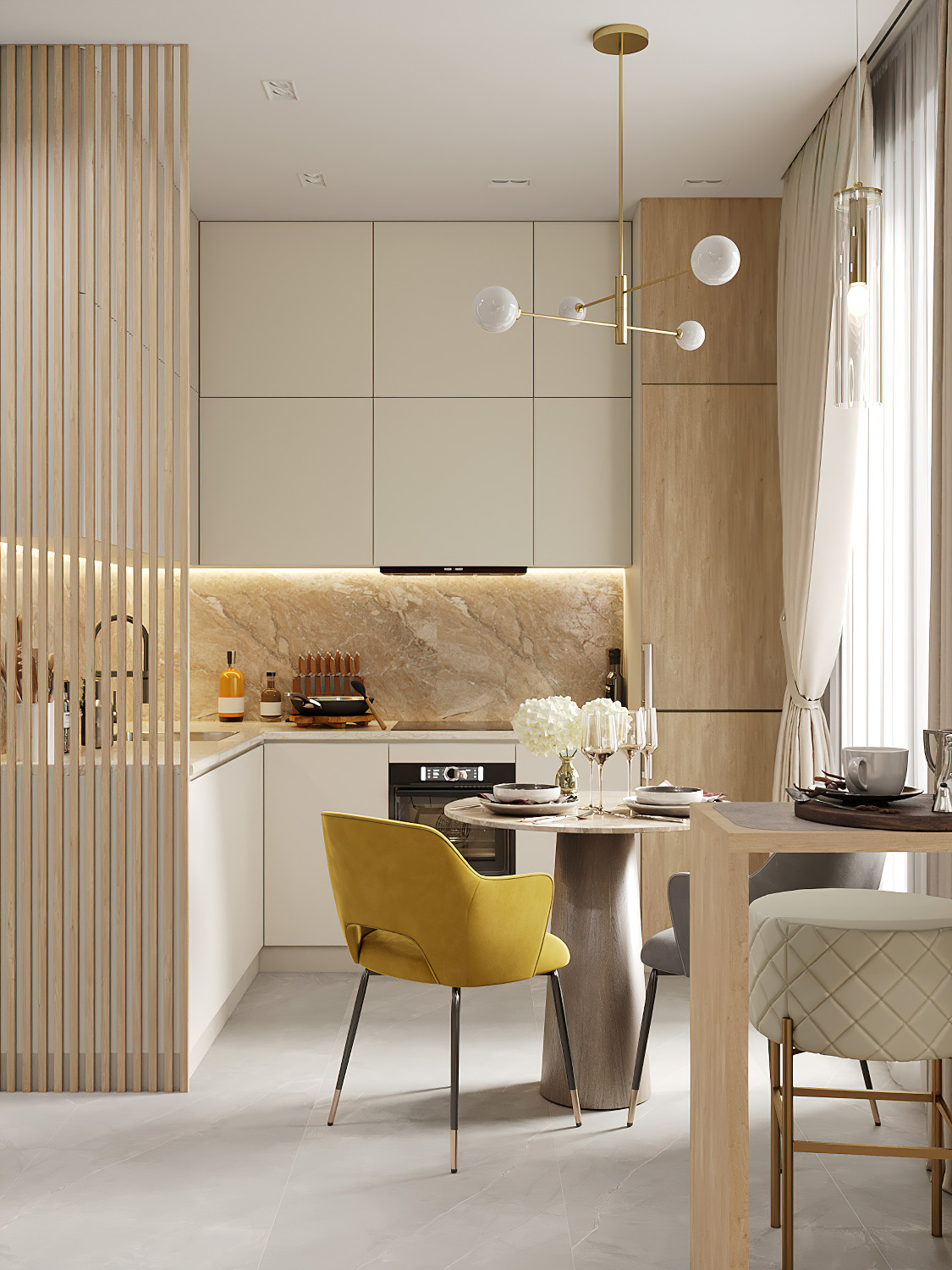 Однушка в стиле современной классики 37 м² г. Москва. Батракова Наталья дизайнер интерьеров Санкт-Петербург Москва Архангель