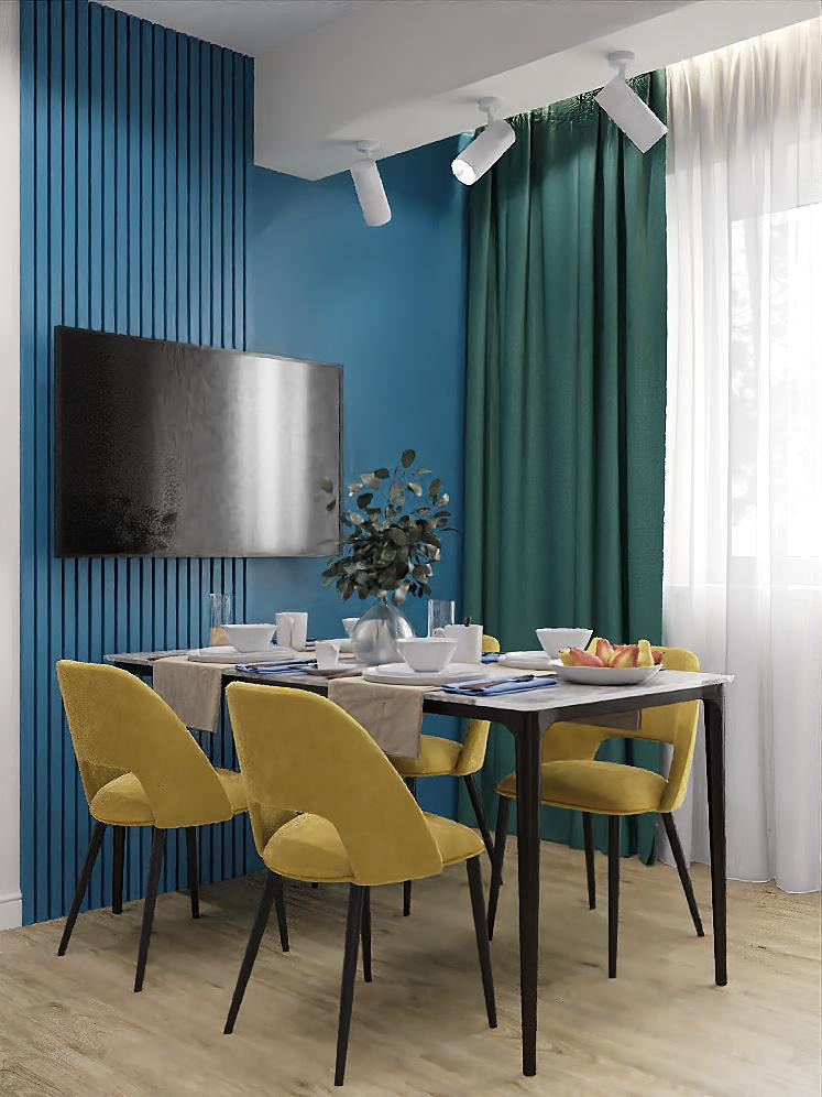 «Сдержанно-яркая» уютная квартира с двумя вариантами цветового решения. Батракова Наталья дизайнер интерьеров Санкт-Петербург Москва Архангель