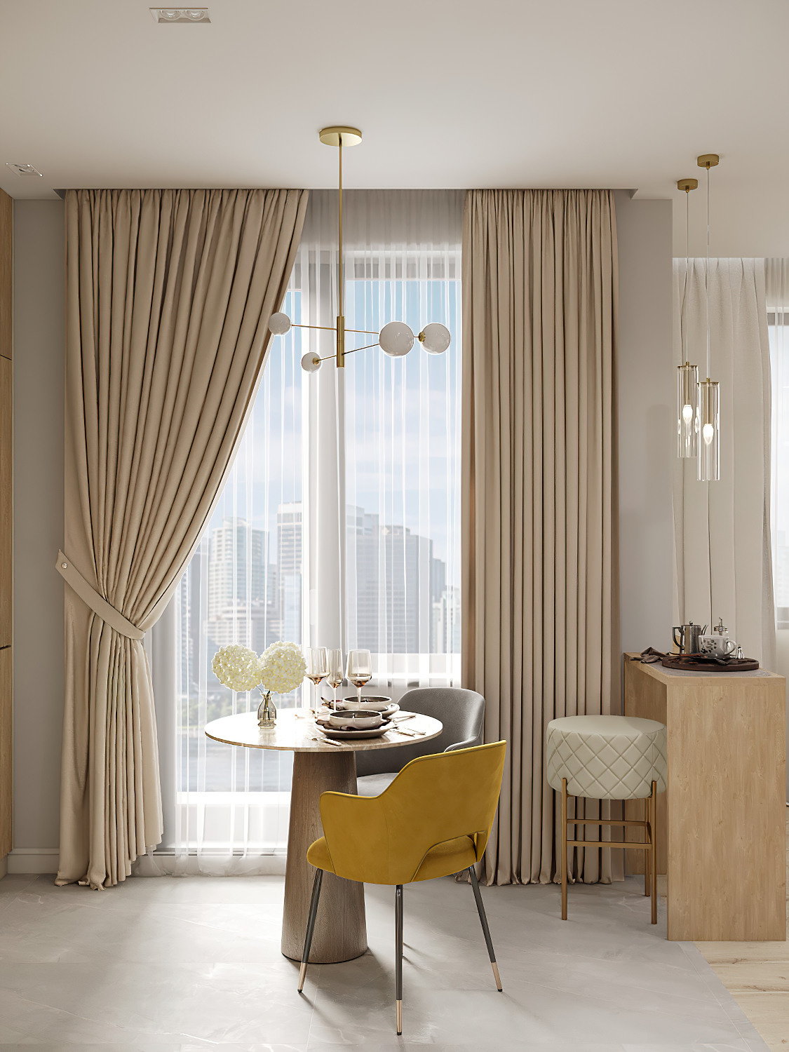 Однушка в стиле современной классики 37 м² г. Москва. Батракова Наталья дизайнер интерьеров Санкт-Петербург Москва Архангель