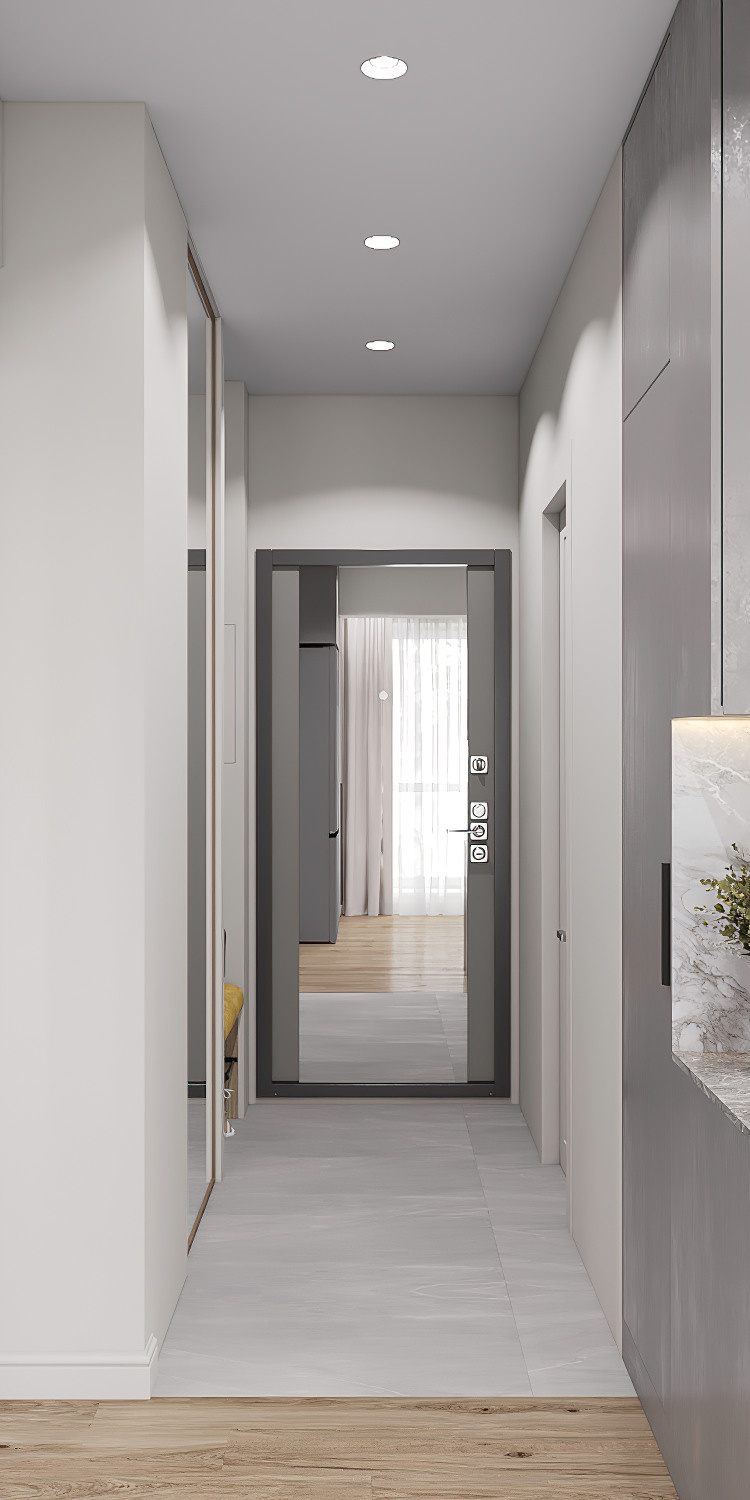 «Сдержанно-яркая» уютная квартира с двумя вариантами цветового решения. Батракова Наталья дизайнер интерьеров Санкт-Петербург Москва Архангель