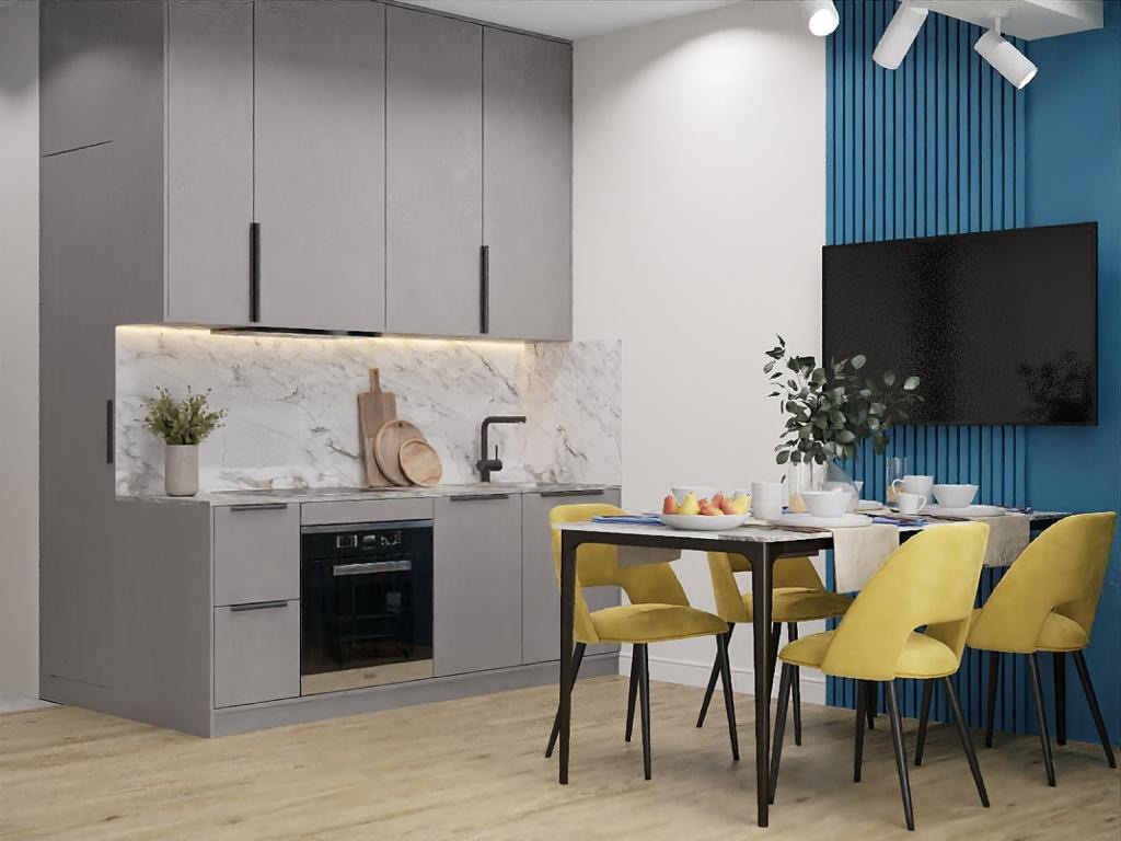 «Сдержанно-яркая» уютная квартира с двумя вариантами цветового решения. Батракова Наталья дизайнер интерьеров Санкт-Петербург Москва Архангель