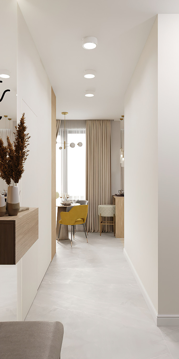 Однушка в стиле современной классики 37 м² г. Москва. Батракова Наталья дизайнер интерьеров Санкт-Петербург Москва Архангель