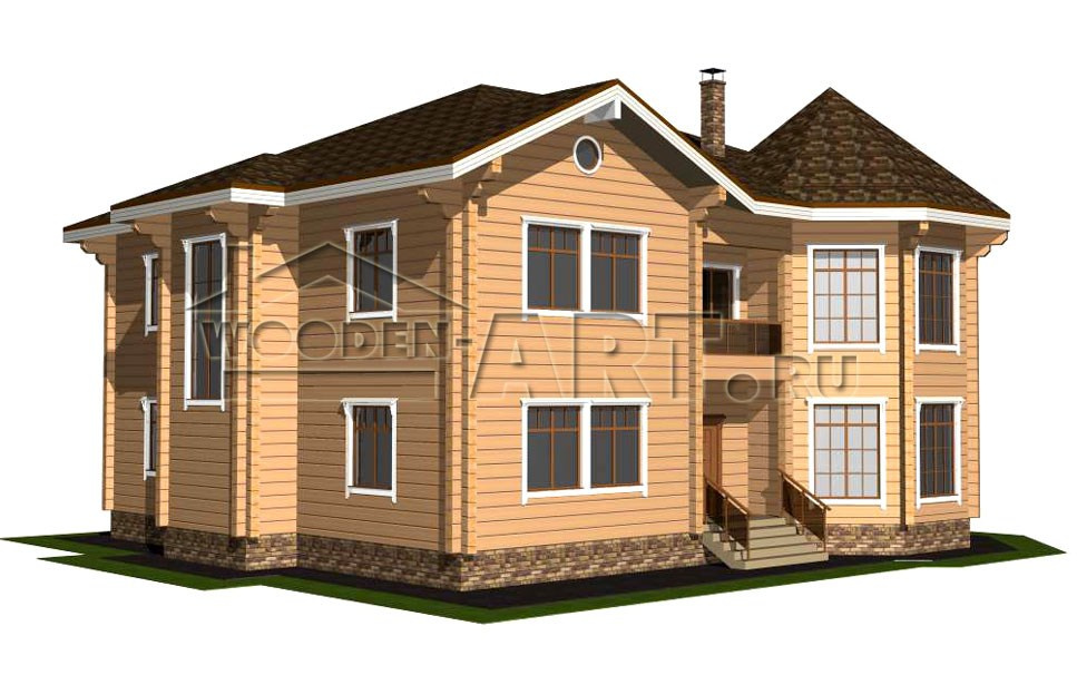 «Амур» 467 кв. м. Проекты деревянных домов