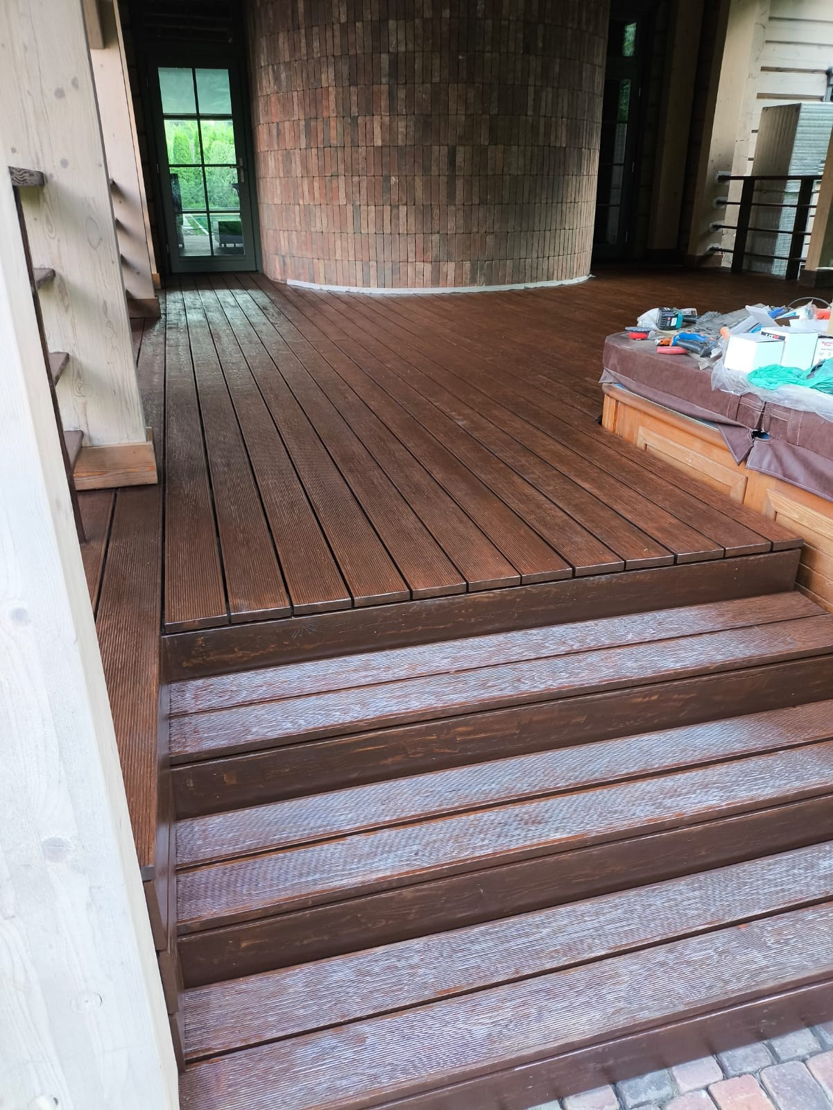 Объект МД-013 КП Графские пруды (полный ремонт террасы). Строительная компания «Милый дом» МД. Москва и Московская область