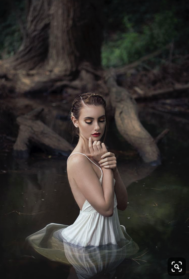 Девушка на воде — идея фотосессии