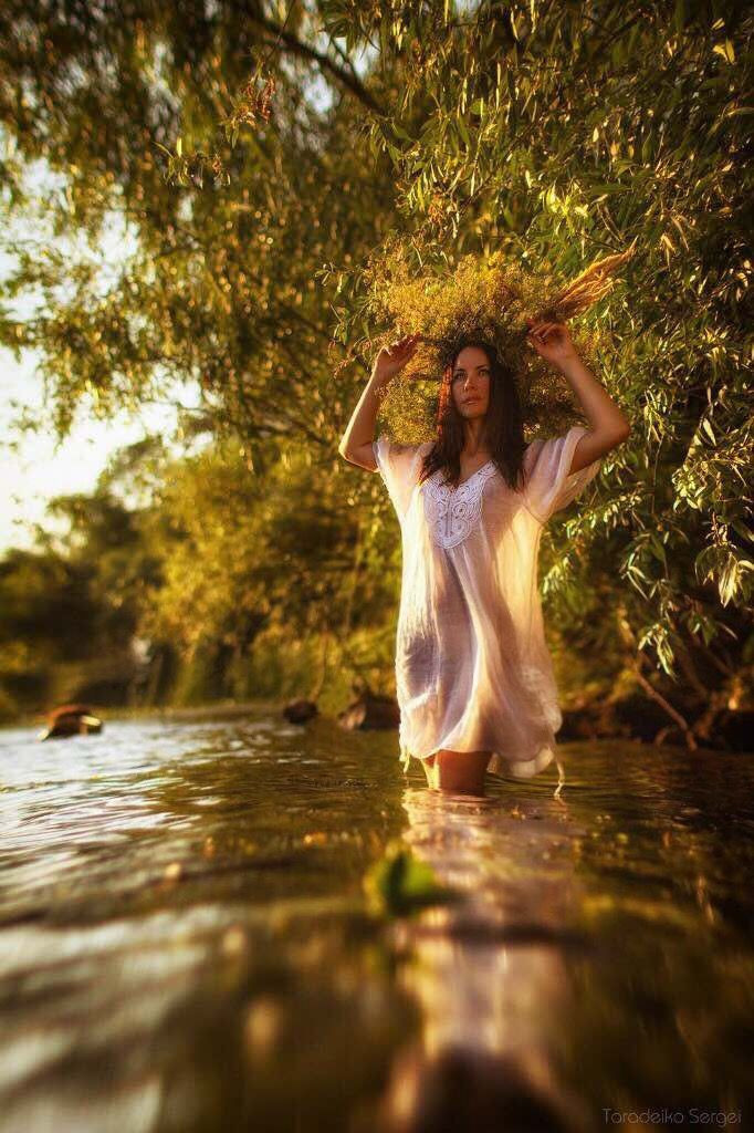 Девушка на воде — идея фотосессии