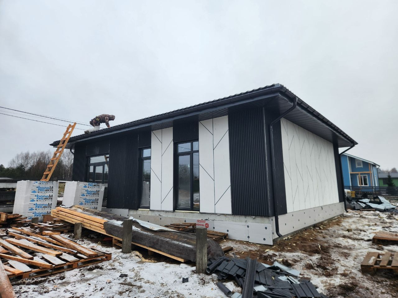 Фэмили 105, Московская Обрасть, МО Истра, д. Матвейково, КП Рижский парк. БыстроДом — капитальный дом за 7 дней!