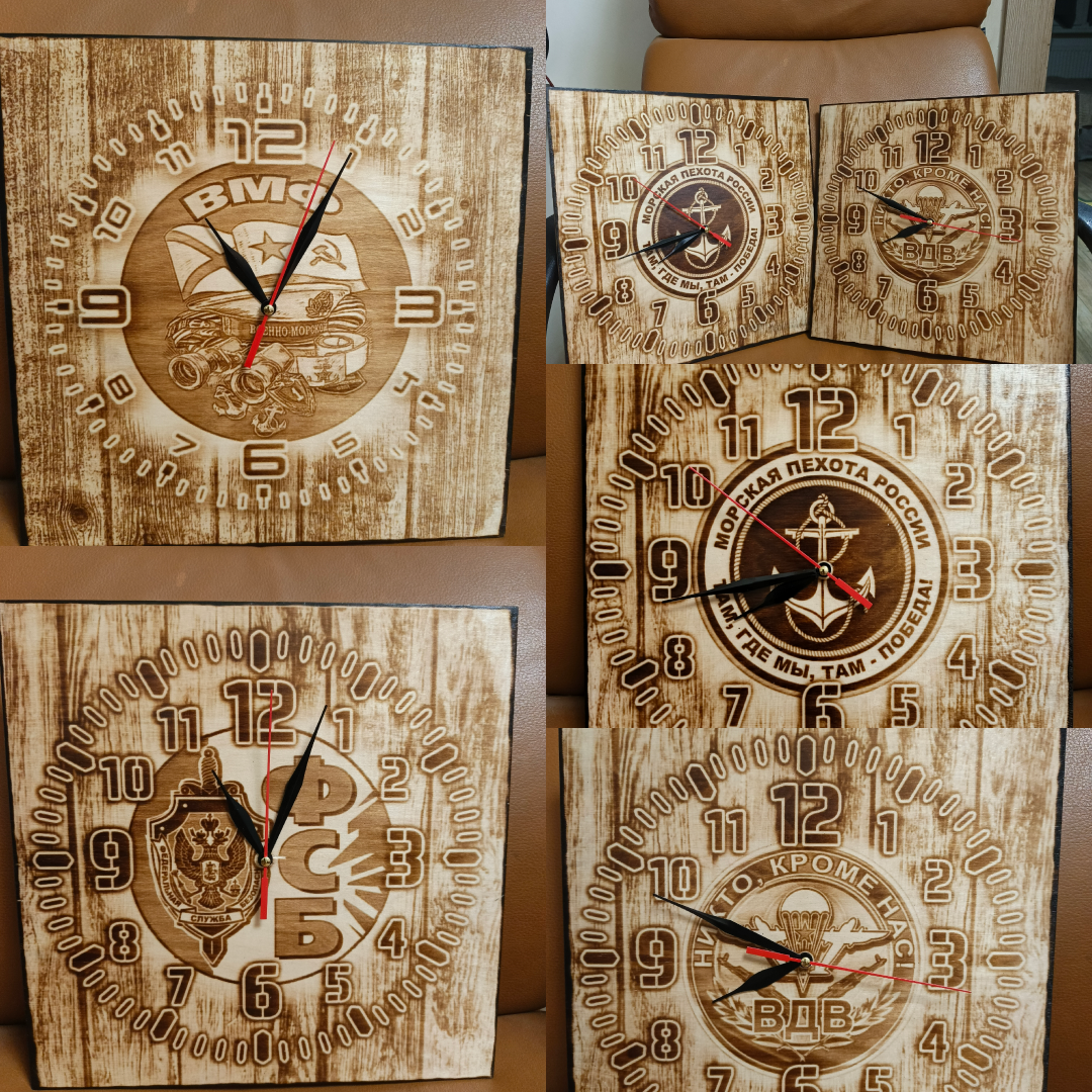 ЧАСЫ. Выжигания картин и портретов по фото