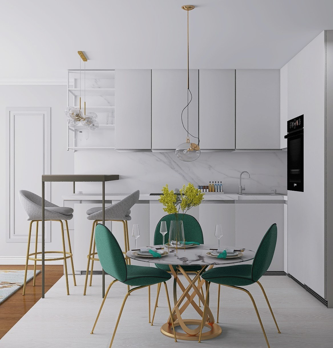 Дизайн-проект однушки в Сочи. Главная