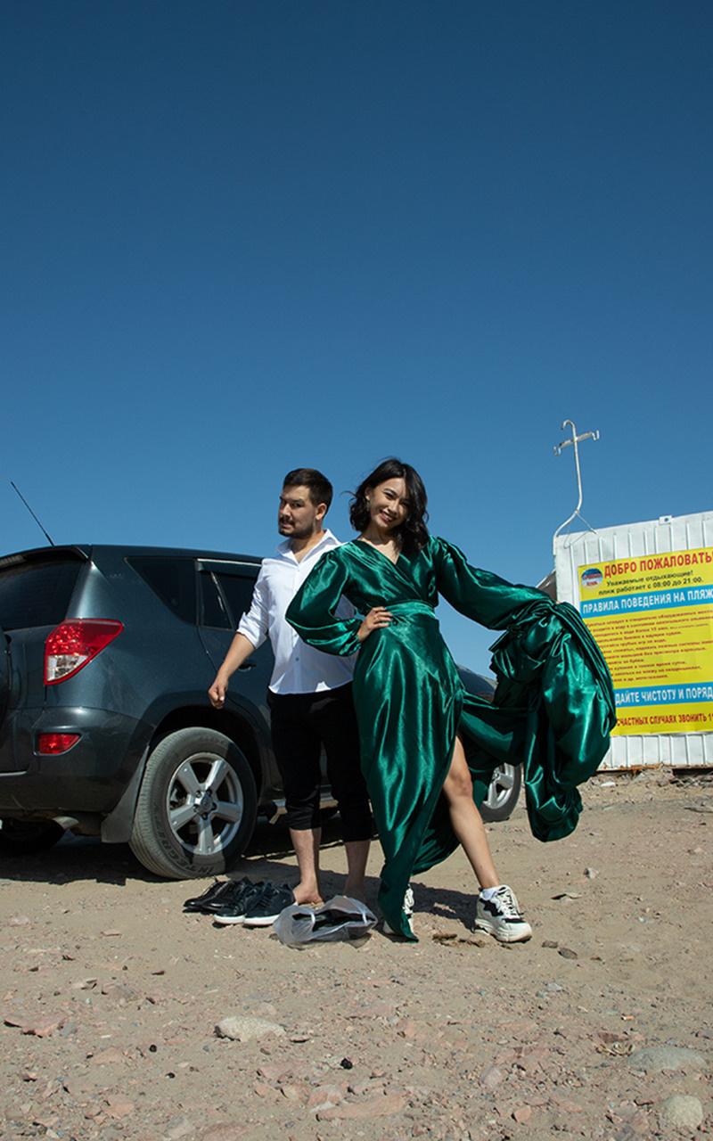 Изумрудное платье. Свадебный фотограф — Азамат Нусипбеков