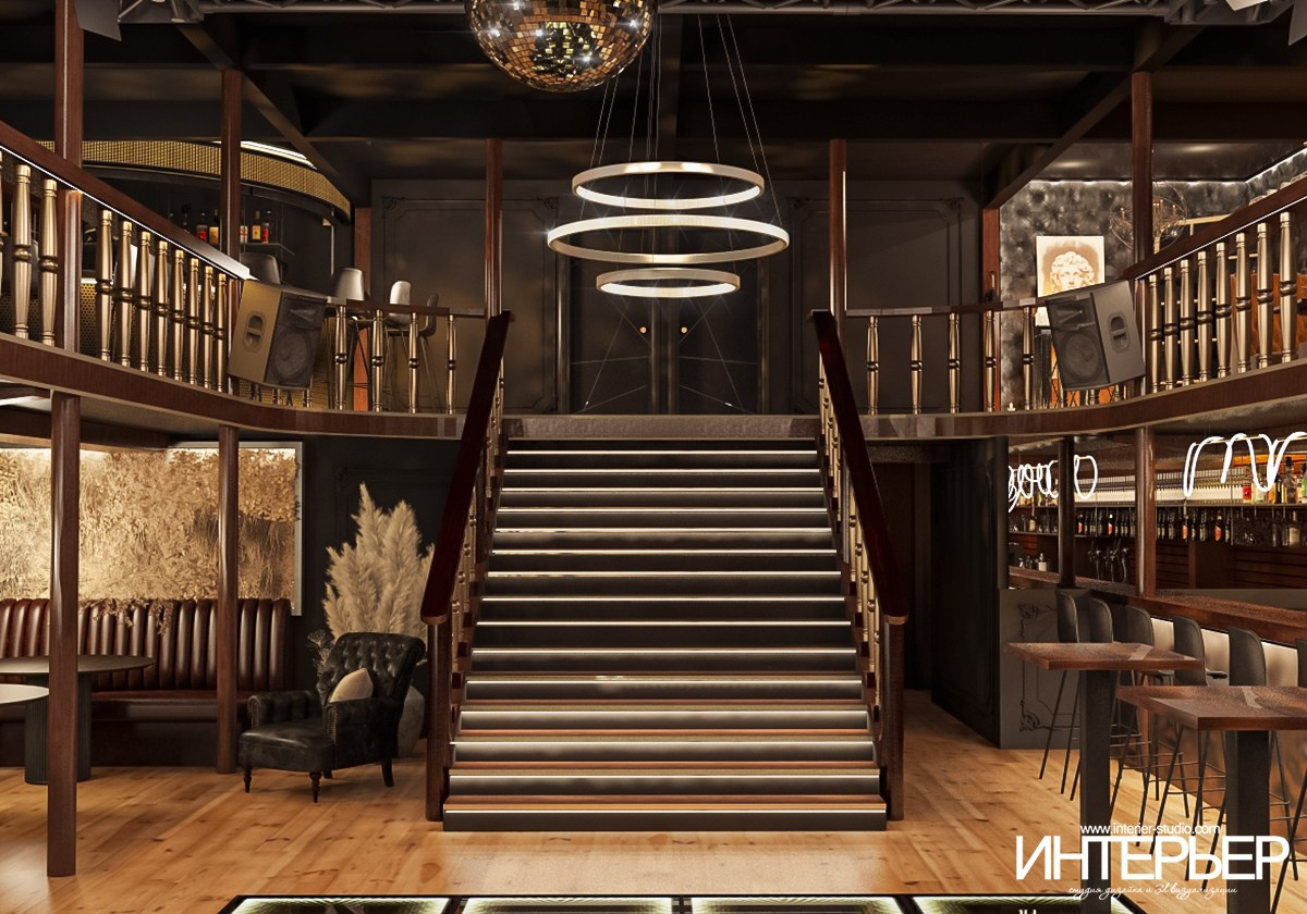 Ночной клуб на фрегате «Флагман», г. Великий Новгород. Дизайн интерьера, 3D визуализация и 3D моделирование. Создание проектов и чертежей. КМВ: Кисловодск, Пятигорск, Ессентуки и удаленно