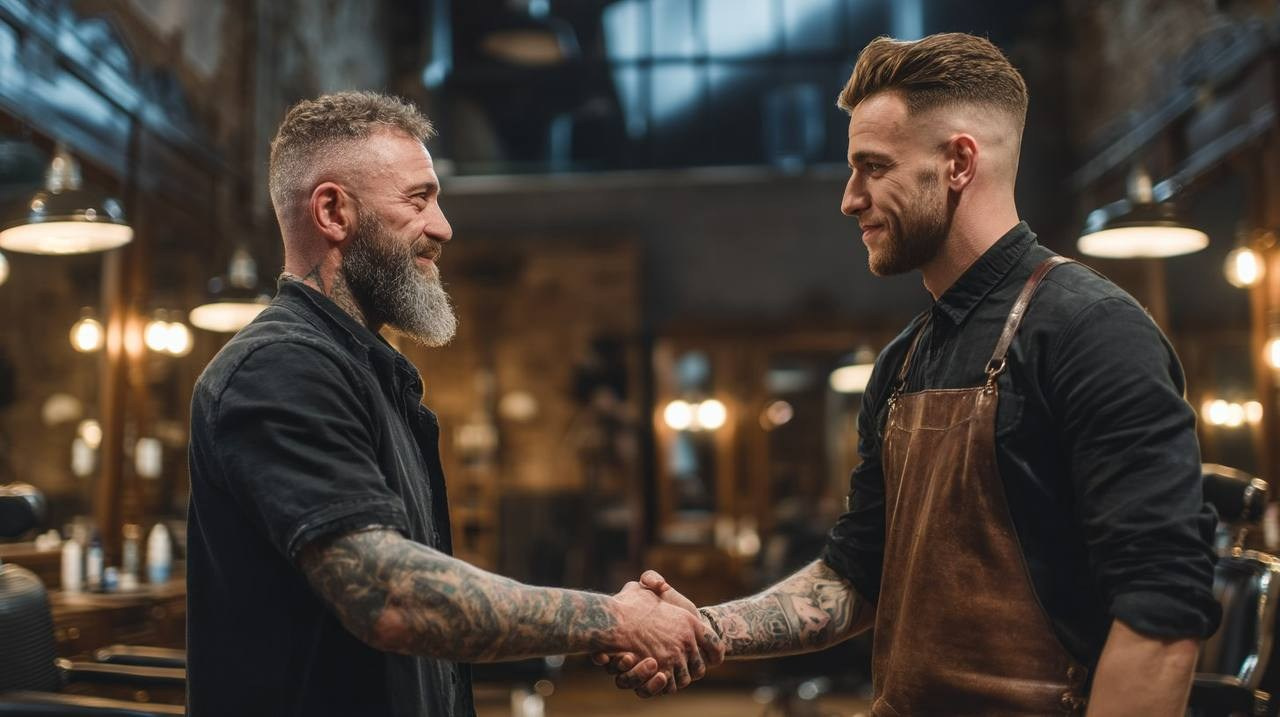 Визуальная концепция для барбершопа. Ekaterina Kiral — Visual Branding & AI Creation